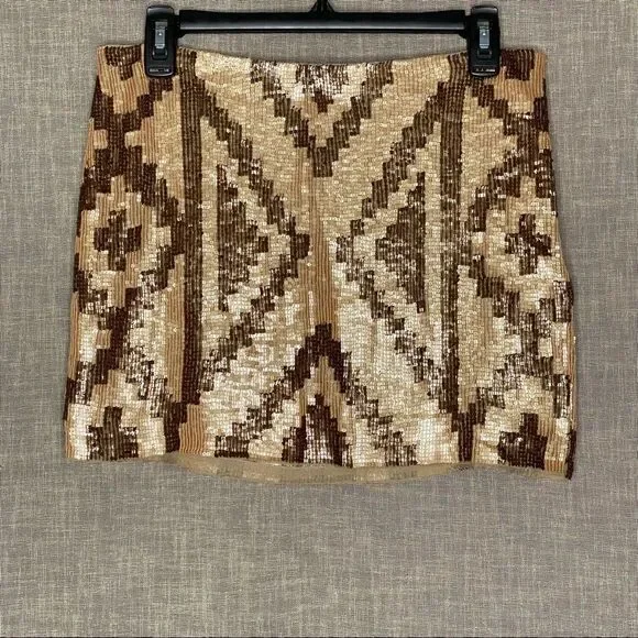 Haute Hippie Sequined Silk Skirt - Picture 3 of 9